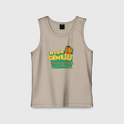 Майка детская хлопок GARFIELD GENESIS EVANGELION, цвет: миндальный