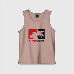 Майка детская хлопок Limp Bizkit, цвет: пыльно-розовый