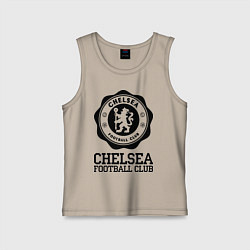 Майка детская хлопок Chelsea FC: Emblem, цвет: миндальный