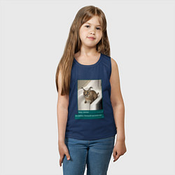 Майка детская хлопок Шлёпа, цвет: тёмно-синий — фото 2