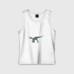 Майка детская хлопок Барионикс, цвет: белый