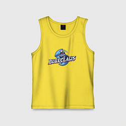 Майка детская хлопок Jersey shore Blue claws - baseball team, цвет: желтый