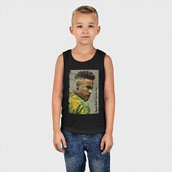 Майка детская хлопок Neymar Junior - Brazil national team, цвет: черный — фото 2