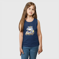 Майка детская хлопок The Magical Cat Yuumi, цвет: тёмно-синий — фото 2