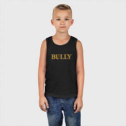 Майка детская хлопок Bully Big Logo, цвет: черный — фото 2