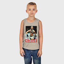 Майка детская хлопок Конор МакГрегор McGregor, цвет: миндальный — фото 2
