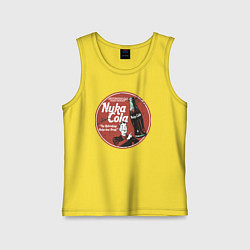 Майка детская хлопок Nuka Cola Ice Cold Retro, цвет: желтый