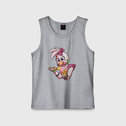 Майка детская хлопок Five Nights at Freddys: Security Breach - Глэмрок, цвет: меланж