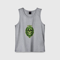 Детская майка Green Skull