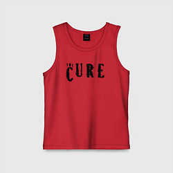 Майка детская хлопок The Cure лого, цвет: красный