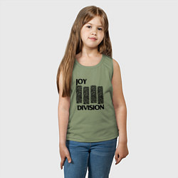 Майка детская хлопок Joy Division - rock, цвет: авокадо — фото 2