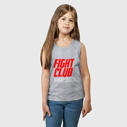 Майка детская хлопок Fight club boxing, цвет: меланж — фото 2
