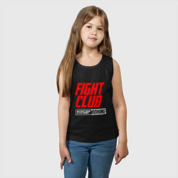 Майка детская хлопок Fight club boxing, цвет: черный — фото 2