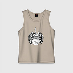 Детская майка Черепа и гитара