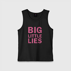 Майка детская хлопок Big Little Lies logo, цвет: черный