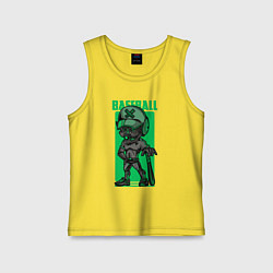 Детская майка Пёс бейсболист