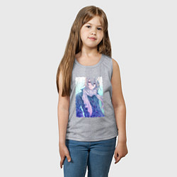 Майка детская хлопок Тамаки Йоцуба - IDOLiSH7, цвет: меланж — фото 2