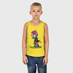 Майка детская хлопок Зомби панк, цвет: желтый — фото 2
