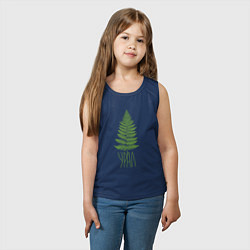 Майка детская хлопок Урал, цвет: тёмно-синий — фото 2