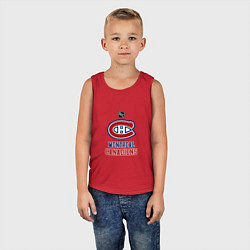 Майка детская хлопок Монреаль Канадиенс - НХЛ, цвет: красный — фото 2
