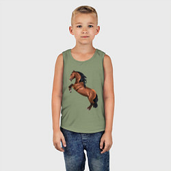 Майка детская хлопок Лузитано, цвет: авокадо — фото 2