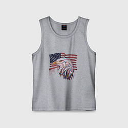 Майка детская хлопок American eagle, цвет: меланж
