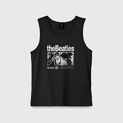 Майка детская хлопок The Beatles rock, цвет: черный
