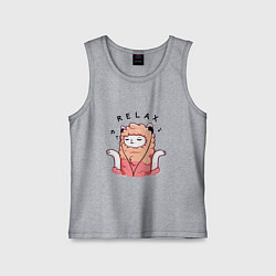 Детская майка Relax lama quote