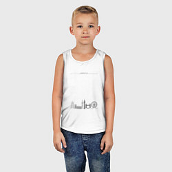 Майка детская хлопок London city, цвет: белый — фото 2