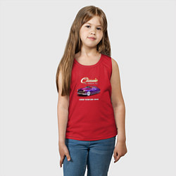 Майка детская хлопок Американский олдтаймер Ford Mercury, цвет: красный — фото 2
