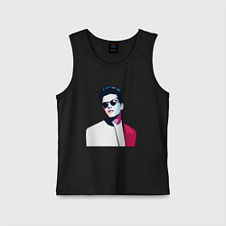 Майка детская хлопок Бруно Марс, цвет: черный