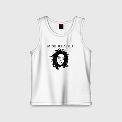 Майка детская хлопок Lauryn Hill miseducated, цвет: белый