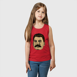 Майка детская хлопок Сталин СССР, цвет: красный — фото 2