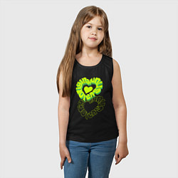 Майка детская хлопок Unusual original love, цвет: черный — фото 2