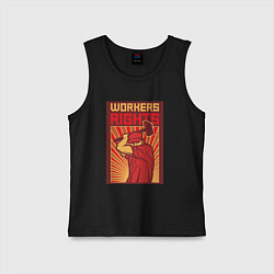 Детская майка Права работников