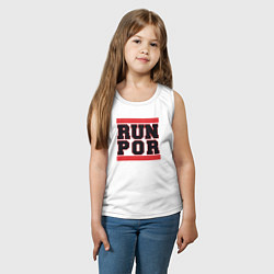 Майка детская хлопок Run Portland Trail Blazers, цвет: белый — фото 2
