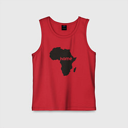 Майка детская хлопок Africa home, цвет: красный