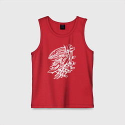 Детская майка Белый осётр