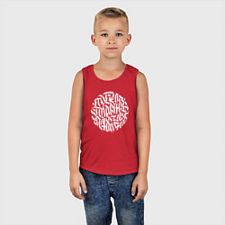 Майка детская хлопок Победа коммунизма неизбежна, цвет: красный — фото 2