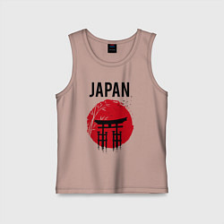 Детская майка Japan red sun