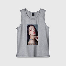 Майка детская хлопок Kim Jisoo, цвет: меланж