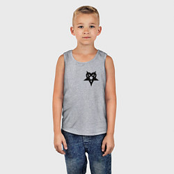 Майка детская хлопок Vamp, цвет: меланж — фото 2