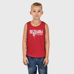 Майка детская хлопок Ведьма не стареет, цвет: красный — фото 2