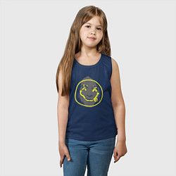 Майка детская хлопок Nirvana smiling, цвет: тёмно-синий — фото 2