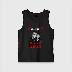 Майка детская хлопок Depeche Mode 2023 Memento Mori - Dave & Martin 09, цвет: черный