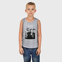 Майка детская хлопок Depeche Mode World Violation Tour Band, цвет: меланж — фото 2