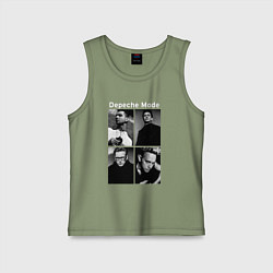 Майка детская хлопок Depeche Mode Violator 2, цвет: авокадо