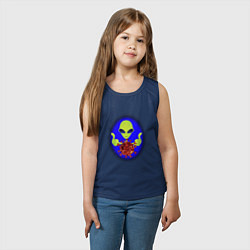 Майка детская хлопок Вирус с другой планеты, цвет: тёмно-синий — фото 2