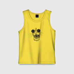 Детская майка Дикий кот в очках