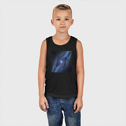 Майка детская хлопок Космический путь, цвет: черный — фото 2